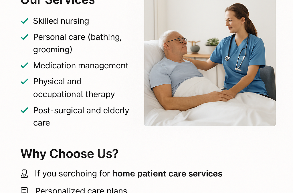 Home Patient Care Services | HealthServices.pk