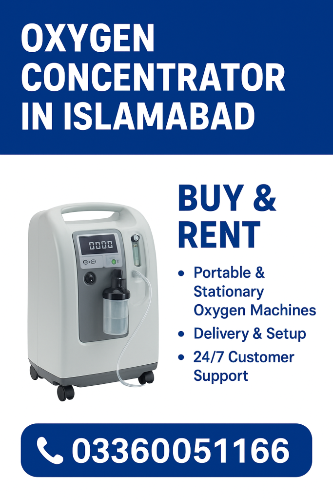 Oxygen concentrator for sale and rent in Islamabad